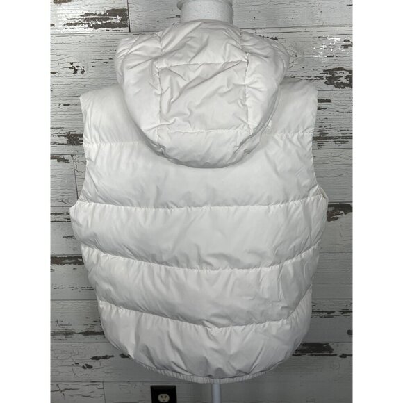 NORTH FACE Womens Hydrenalite Hooded Down Vest Gardenia White XL EUC NF0A833C - Picture 3 of 7